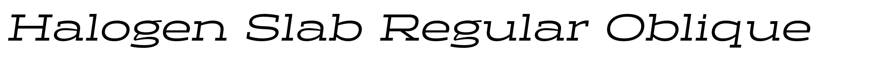 Halogen Slab Regular Oblique